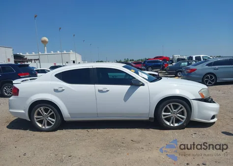 2014 Dodge Avenger Se из США, поврежденный, VIN 1C3CDZAB6EN201566